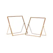 Nicola Spring Metallic Photo Frames - 8" x 8" - Pack of 2