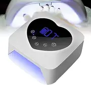 72W UV LED Nail Lamp, Nail Curing Lamps, with Automatic Sensor/5 Timer Setting, Intelligent Sensing and one Key Timing, Fast Drying Technology, for Fingernail and Toenail