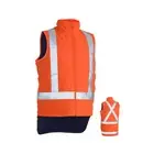 Taped Hi Vis Puffer Vest with X Back MENS HIGH VISIBILITY