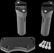 DS Blk 6 Straight Handlebar Riser Top Clamp Kit Dyna Super Glide Spor 99-05