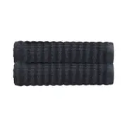 100% Cotton 2 Piece Morrison Bath Sheet Set Soft and Durable Charcoal