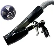 bemeis Air Blow Gun &vacunm Gun with Brass Adjustable Air Flow Nozzle,Cleaning Gun Quickly Blasts Dirt and Dust from Surface Works with Air Compressor(Upgrade Aluminium Rotate Tube) 2IN1