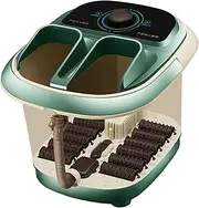 Foot Bath Massager Foot SPA Household with Handle Deep Foot Bath Pedicure Foot SPA Tub, Green