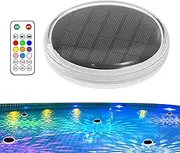 Floating Solar Pool Lights, Water Floating Lights, Pool, IP68 Waterproof Colorful 9 Lighting Changing Lamp with 3 Timing Mode Decoration, for Beach Backyard Patio Deck