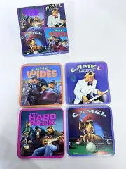 CAMEL CIGARETTES Pack Of 4 Unused Drink Coasters With Joe Camel Advertising