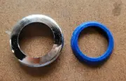 1-1/2" x 1-1/4" Cast Brass Slip Nut - CHROME with Washer