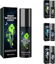 acime 1/4 Night Reflective Spray - Glow in The Dark Pigment Powder, 100g Fluorescent Powder Lueminous Powder Neon Night Glow Luminescent Pigment Paint Coating Noctilucent Powder Yellow Green