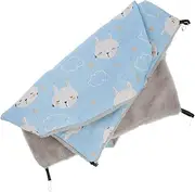 BUGUUYO Large Grey Hamster Bed Hammock Guinea Pig Accessories Hanging Sleeping Pad Safe Ferret Hammock