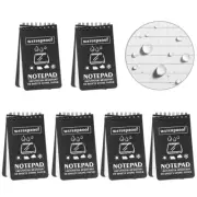 Geluode 6 Pack Waterproof Notebook, 3 X 5 Inches Pocket Notepad, All-Weather Mem