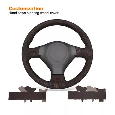 Hand Sewn Red Mesh Alcantara Steering Wheel Cover for Subaru Impreza WRX (STI)