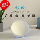 Echo (Newest Gen) | with Premium Sound, Smart Home Hub, and Alexa Glacier White