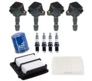 Ignition Coils Platinum Spark Plugs & 3 Filters for Honda CR-Z 1.5L 2011-2016 (for: Honda)