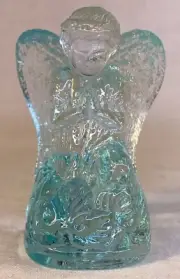 Boyd Art Glass Miniature Lil Angel In Crystal Valor #15 Made 9-18-2003 Glows