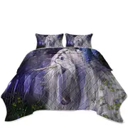 Fantast Art Moonlight Serenade Unicorn Coverlet