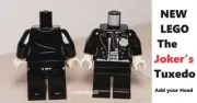 New LEGO Tuxedo Torso Matching Legs GROOM The Joker's Batman TUX White Rose Vest