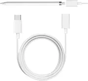 for Apple Pencil Charger,USB C to Apple Pencil Adapter 1FT/1Pack, 20 Mins Full Charge for Apple Pen First Gen Charging Cable Compatible with Apple Pencil 1st Generation