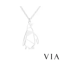 在飛比找momo購物網優惠-【VIA】白鋼項鍊 動物項鍊 企鵝項鍊/動物系列 可愛企鵝造