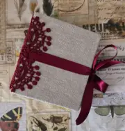 HANDMADE Pocket Book BOUTIQUE FLORAL Junk Journal Grimoire Tome Cosplay Diary
