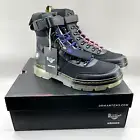 Men's 9 / Women's 10 - Dr Martens Combs Tech Atmos Black Blue Pink Lace Boots