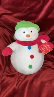 Hallmark Coldsnap Snowman Plush Christmas Holiday Seasonal Color Studio 12"
