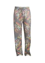 Fast and The Furious Logo Print Gray Lounge Sleepwear Sleep Pants Size 2XL 44-46