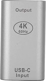 XUMIUZIY Type‑C to Converter,Type‑C Female to Female Adapter Mini Video Converter 4K 60Hz for /,Wide Compatibility,Easy for Carry.