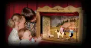 PUPPET THEATRE - 12 puppets, 30 stages, original handmade from CZECH REPUBLIC