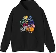 [Generic] Control All The Things Video Game Controller Gamepad Gamer Hoodie for Adults Hooded Neck Long Sleeve Pullover