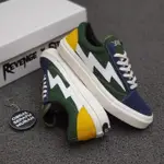 VANS REVENGE X STORM 男鞋黑色白色閃電印花休閒運動鞋