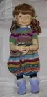 Global HEIDI Doll Wig SIZE 11/12 STRAWBERRY Curly Ponytails W/Bangs NO PART NWT