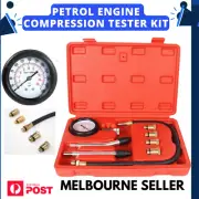 Petrol Engine Compression Tester Kit Tool Set For Automotives Motorcycle 300 PSI