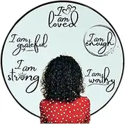 Britespark Positive Affirmation Sticker - Static Cling for Mirror Window - Elegant - Classy - Chic - Empowered - Self-Confidence - Inspiring - Reusable (5 Pack)