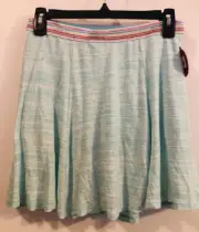 SO Skirt/Skort/Short Aqua Stone Elastic Sparkly Waistband XXL Plus 16 NEW