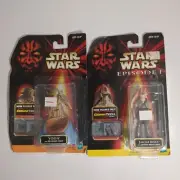 Hasbro Star Wars Episode 1 Jar Jar Binks & Jedi Council Yoda CommTech Chip