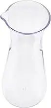 VINTORKY Clear Acrylic Wine Carafe Decanter for Serving Red Wine Juice Iced Tea Versatile Beverage Container for Parties Weddings Home Use