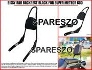 "SISSY BAR BACKREST, BLACK" FIT FOR ROYAL ENFIELD SUPER METEOR 650