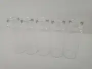 100PCS 15ml Sample Vials 20mm Crimp Top Clear Glass Bottle Flat Bottom B1