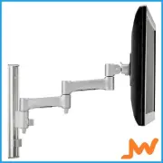 Atdec AWM Single Monitor Arm Wall Mount - Silver