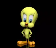 UNPAINTED Looney Tunes Tweety Bird 3D Printed Model Kit 7" Tall (11-22)