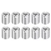 10Pcs Threaded Inserts, M4-0.7x10 & M8-1.25x10 Thread Repair Insert