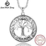 Vintage 925 Sterling Silver Tree of Life Theme Pendant / Necklace - Ladies