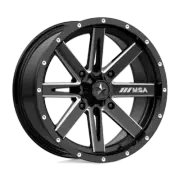 MSA Wheels M41 Boxer ATV UTV SXS Wheel Rim 16X7 4X137 +10 Black Milled