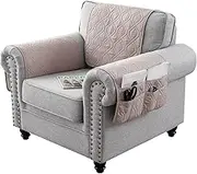 Water Proof Sofa Armrest Cover, 1/2/3 Seater Sofa Headrest Slipcovers with Pocket Nonslip Armchair Cover Quilted Furniture Protector for Recliner Leather Sofa Couch (Color : #11, Size : 3PCS (with 2