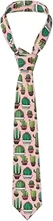 [NEZIH] Cute Cactus 1 Print Exquisite Men'S Novelty Necktie Fun Necktie Suits Business, Wedding And Parties, Cute Cactus 1
