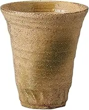Ale-net Karatsu Goblet (Large) 3.8 x 4.3 inches (9.8 x 11 cm), Ceramic, Dishwasher Safe, Microwave Safe, Mino Ware, Made in Japan
