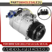 A/C Compressor with Clutch for BMW 528i F10 2011 L6 3.0L V8 4.4L 7SBU17C Style (for: BMW)