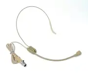 Cardioid Headset Microphone w/ 3-pin XLR Connector for AKG/Samson Wireless Beige