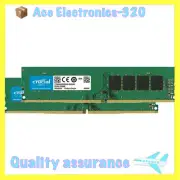Crucial 16GB DDR4 2400MHz UDIMM RAM PC4-19200 288-Pin CL17 1.2V DESKTOP Memory