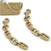 Handbag Shoulder Strap Extender, 2 Pcs Purse Strap Extender Bag Extender Chain Oblong Shape Replacement Purse Chain Extender Bag Charms for Crossbody Bag Purse Shoulder Handbags