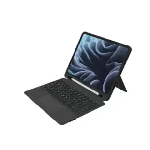 eiP Magnetix 防摔含觸控板 2017 iPad Pro 10.5 吋 藍牙無線鍵盤保護殼, 黑